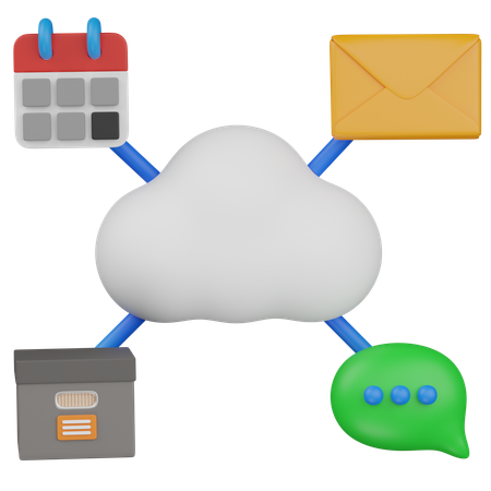 Cloud-Speicherdateien  3D Icon