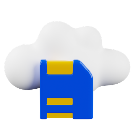 Cloud speichern  3D Icon