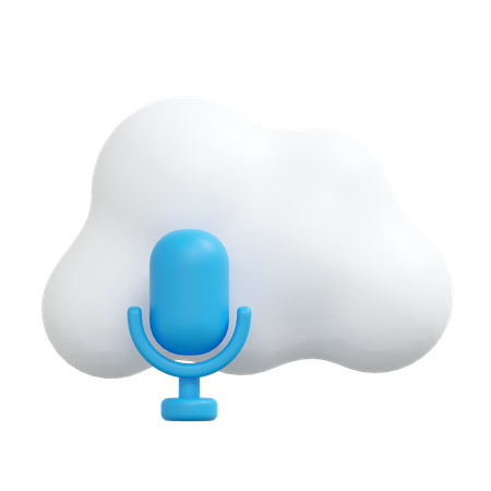 Cloud-Sprachrekorder  3D Icon