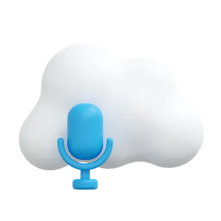 Cloud-Sprachrekorder  3D Icon