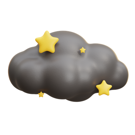 Cloud Star  3D Icon