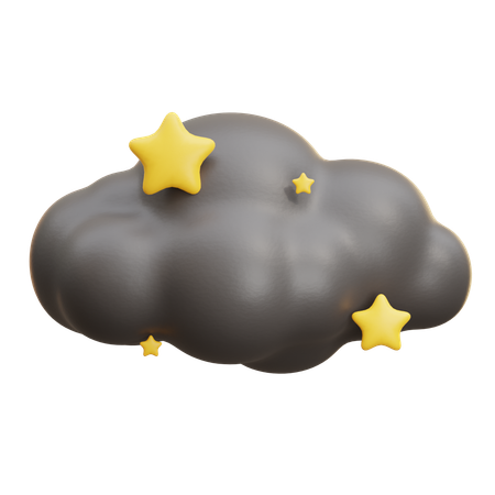 Cloud Star  3D Icon