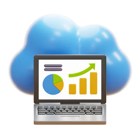 CLOUD STATISTIC  3D Icon