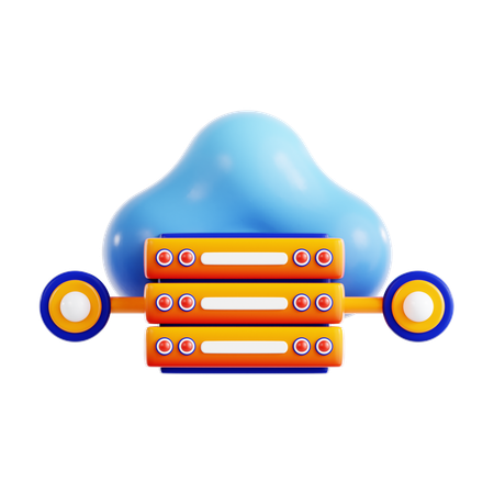 Cloud Storage  3D Icon