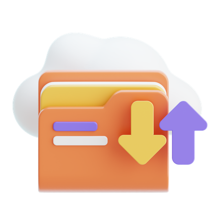 Cloud Storage  3D Icon