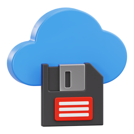 Cloud storage  3D Icon