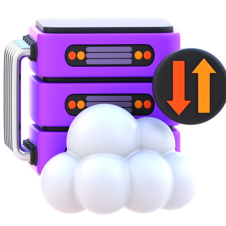 Cloud Storage  3D Icon