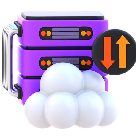 Cloud Storage  3D Icon