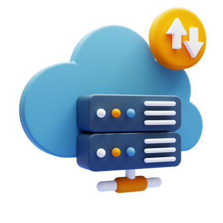 Cloud Storage  3D Icon