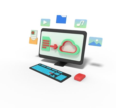 Cloud Storage  3D Icon