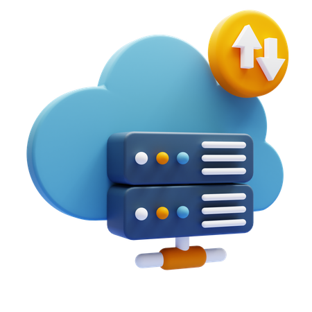 Cloud Storage  3D Icon