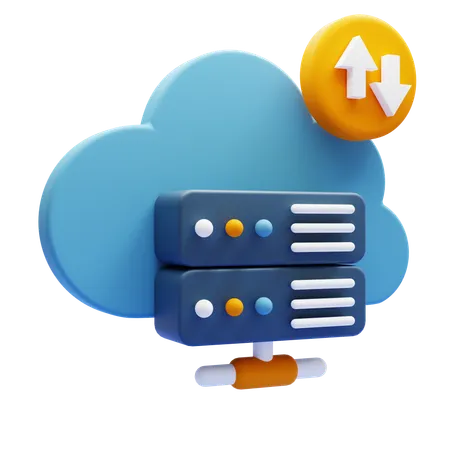 Cloud Storage  3D Icon