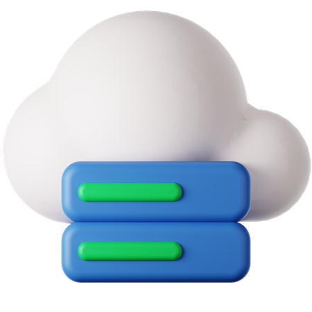 Cloud Storage  3D Icon