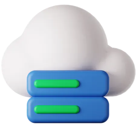 Cloud Storage  3D Icon