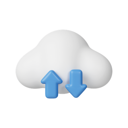 Cloud Storage  3D Icon