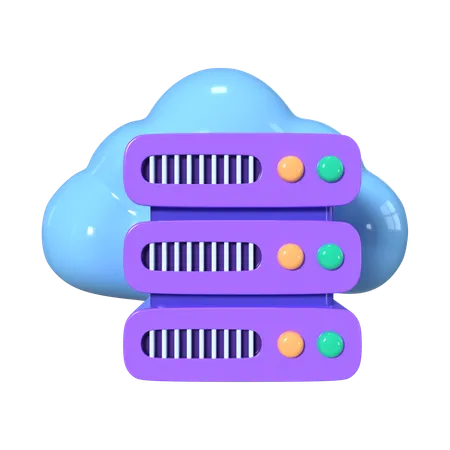 Cloud Storage  3D Icon