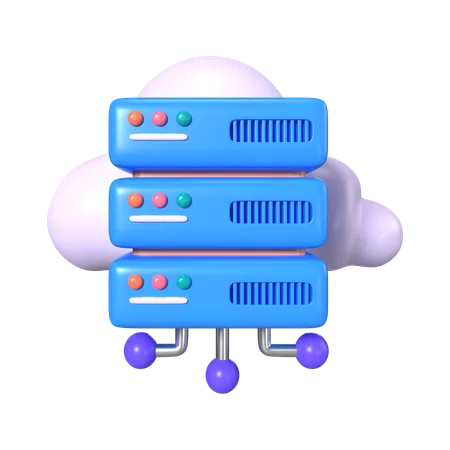 Cloud Storage  3D Icon