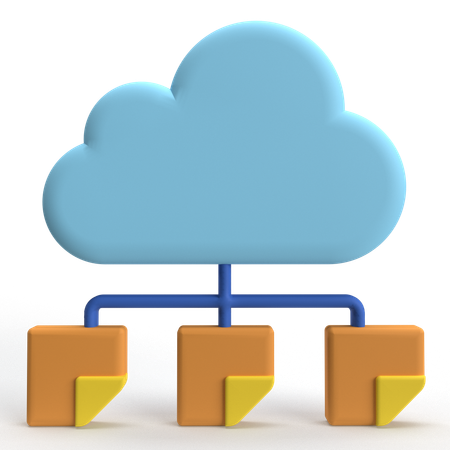 Cloud Storage  3D Icon