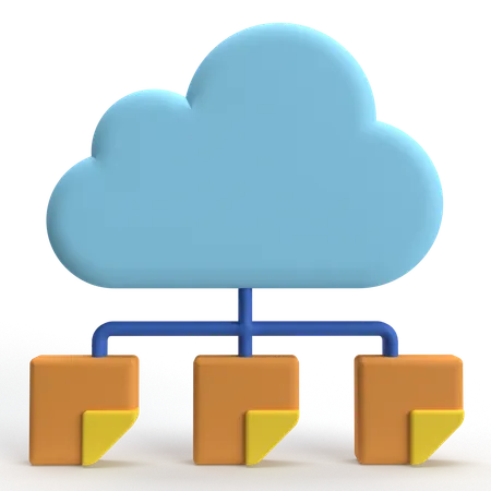 Cloud Storage  3D Icon