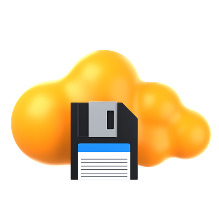 Cloud Storage  3D Icon