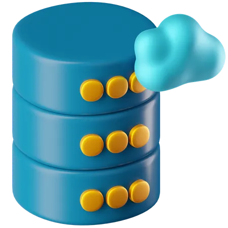 Cloud Storage  3D Icon