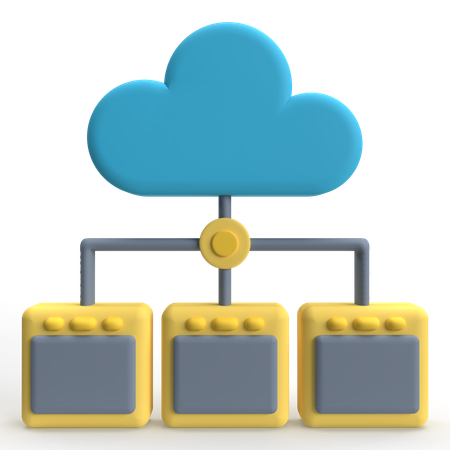 Cloud Storage  3D Icon