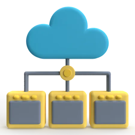 Cloud Storage  3D Icon