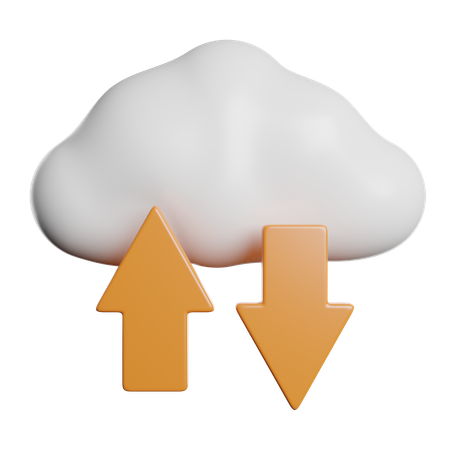 Cloud Storage  3D Icon