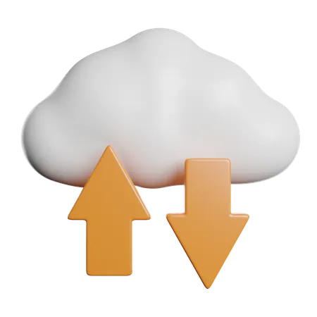 Cloud Storage  3D Icon