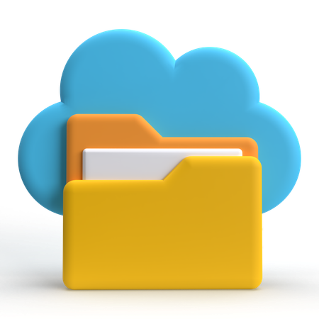 Cloud Storage  3D Icon