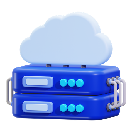 Cloud Storage  3D Icon