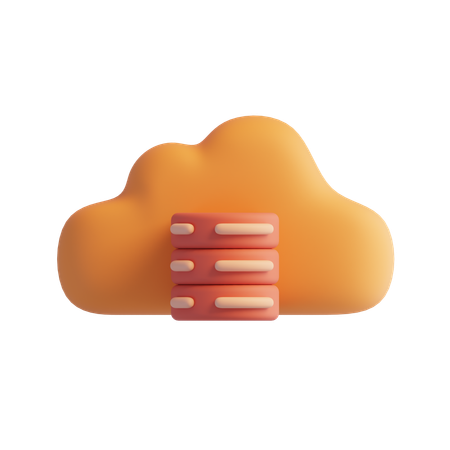 Cloud Storage  3D Icon