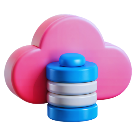 Cloud Storage  3D Icon