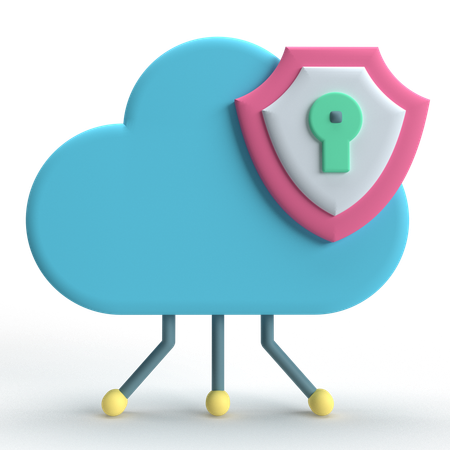 Cloud Storage  3D Icon