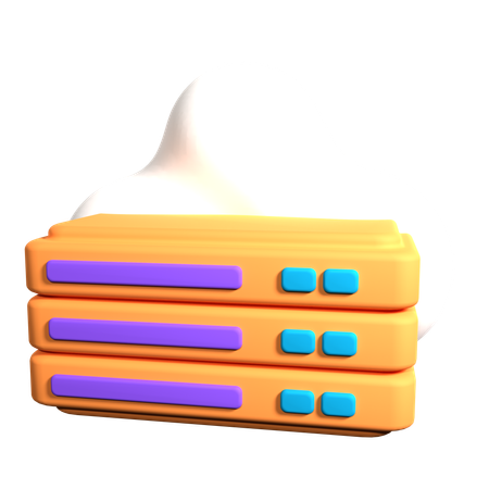 Cloud Storage  3D Icon