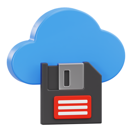 Cloud storage  3D Icon