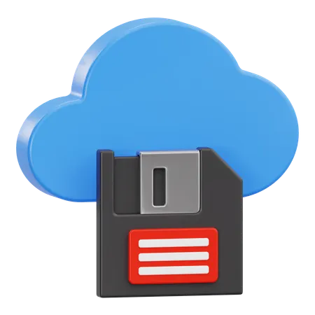 Cloud storage  3D Icon