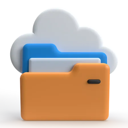 Cloud Storage  3D Icon