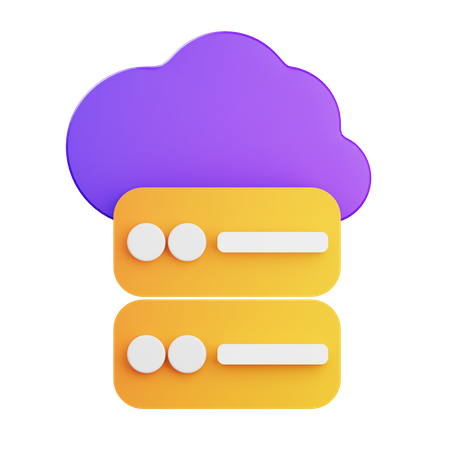 Cloud Storage  3D Icon