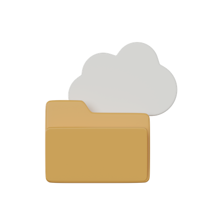 Cloud Storage  3D Icon