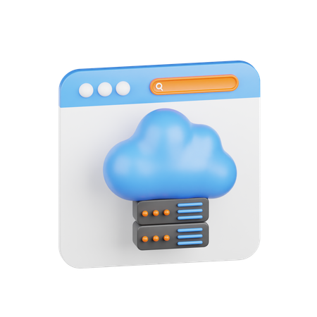 Cloud Storage  3D Icon