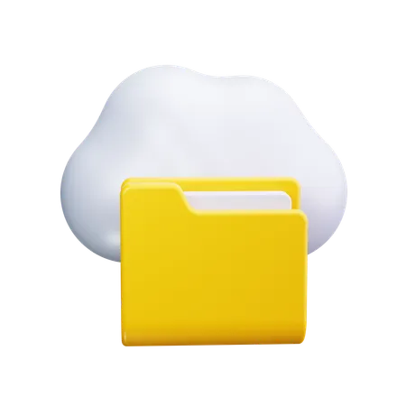 Cloud Storage  3D Icon