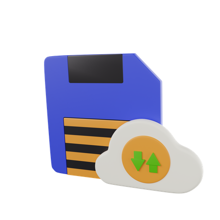 Cloud Storage  3D Icon