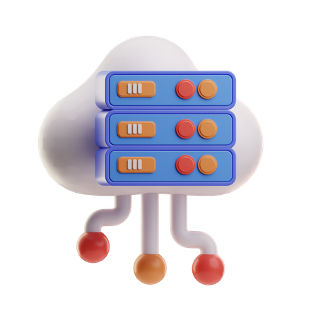 Cloud Storage  3D Icon