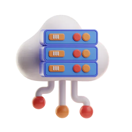 Cloud Storage  3D Icon