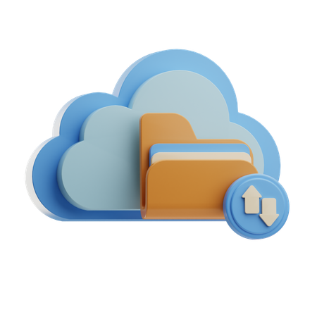 Cloud Storage  3D Icon