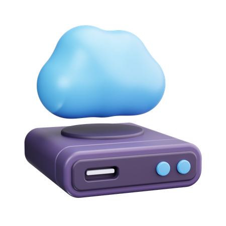 Cloud Storage  3D Icon