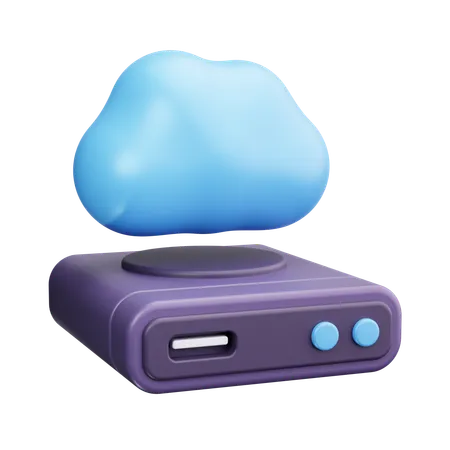 Cloud Storage  3D Icon