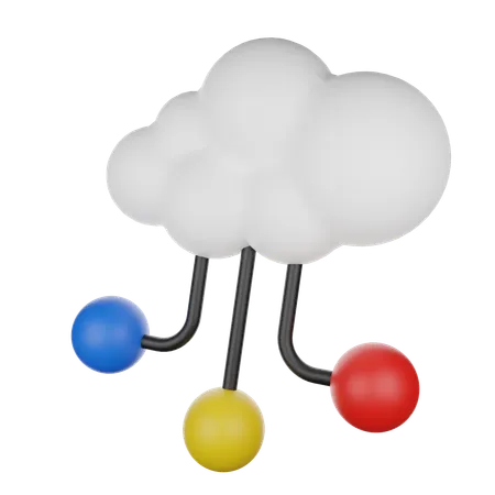 Cloud Storage  3D Icon