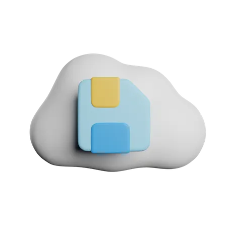 Cloud Storage  3D Icon